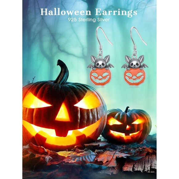 925 Sterling Silver American Flag Dangle Earring  for Women - Picture 5 of 6